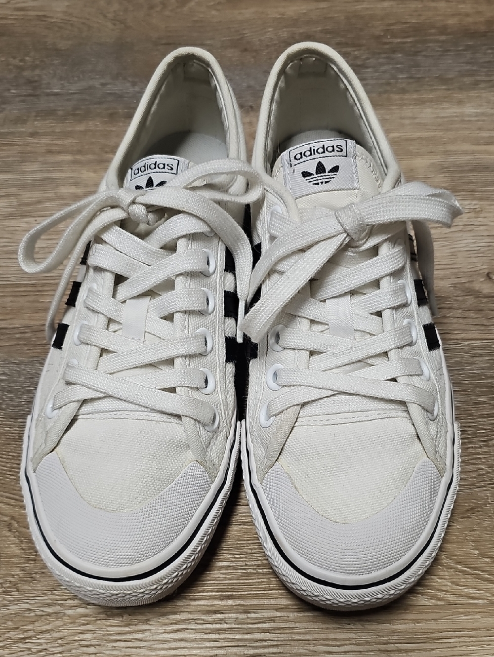 adidas Women's White Canvas Sneakers